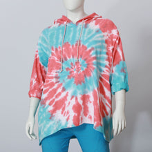 Lade das Bild in den Galerie-Viewer, Sweatshirt Batik mit Kapuze
