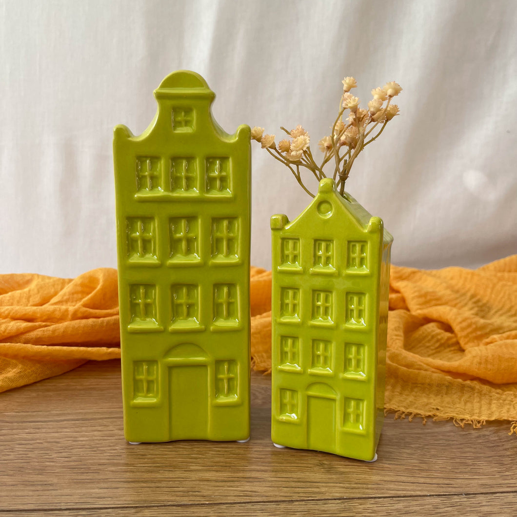 Handgemachte Vase Häuschen