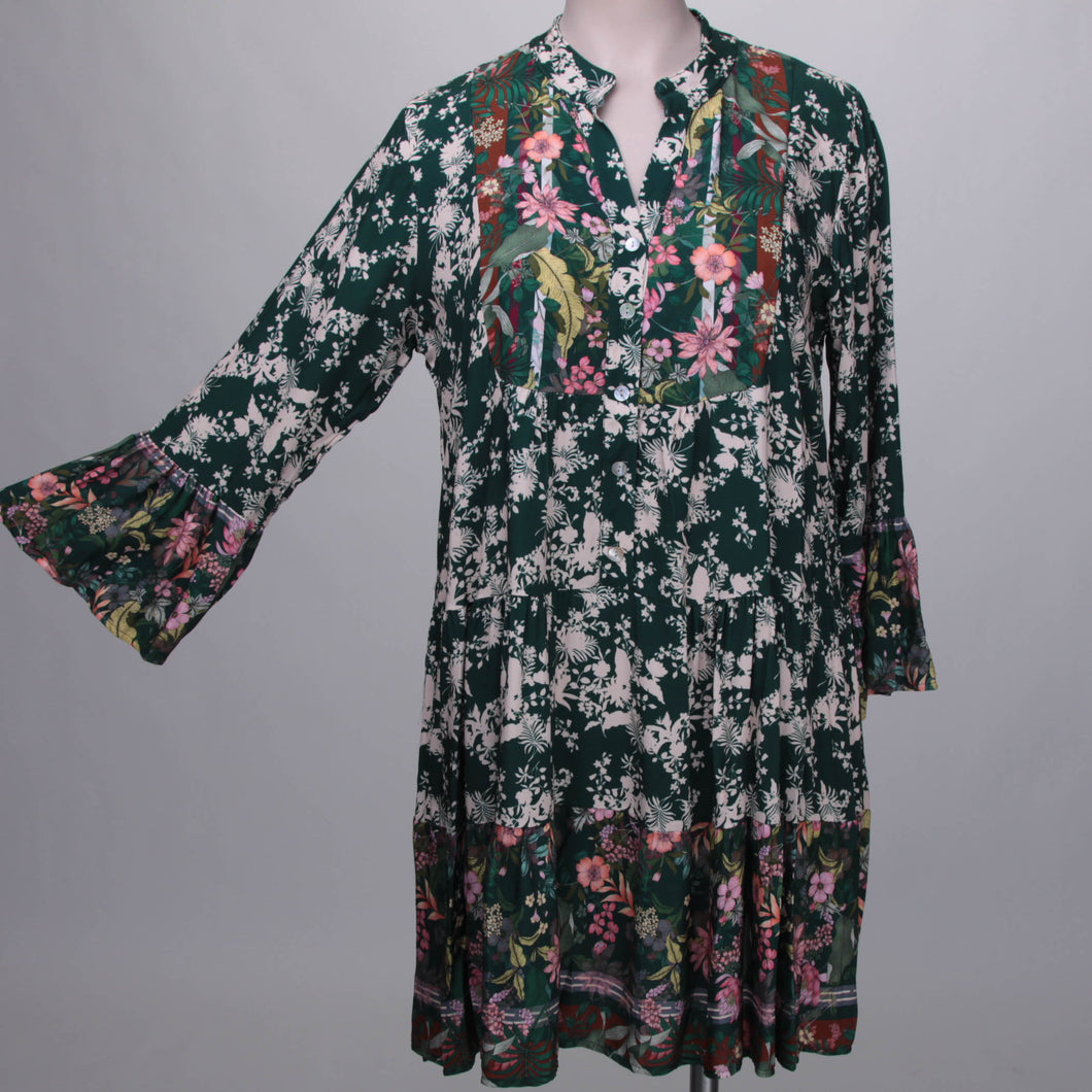 Romantische Tunika mit Blumenprint
