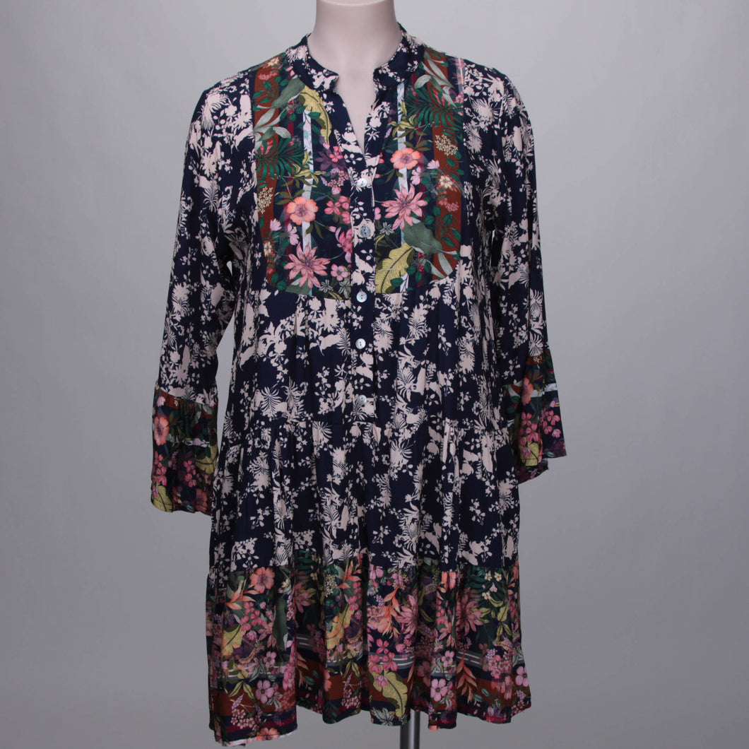 Romantische Tunika mit Blumenprint