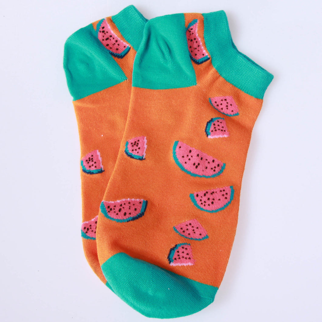 Kurze lustige Söckchen mit Melone