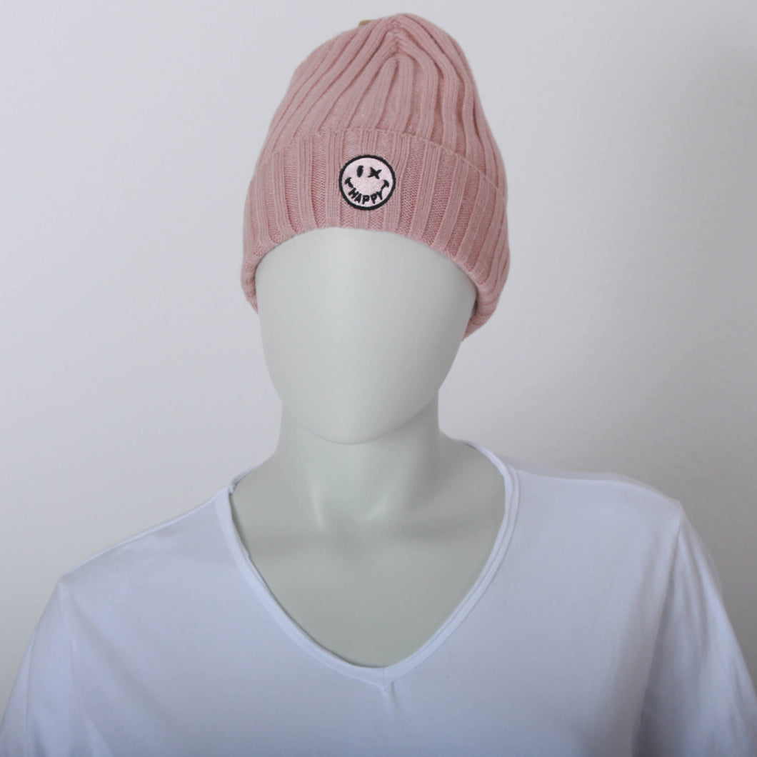 Hochwertige Mütze mit Smiley