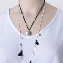 Lade das Bild in den Galerie-Viewer, Layering Kette mit Herzchen und Fransen

