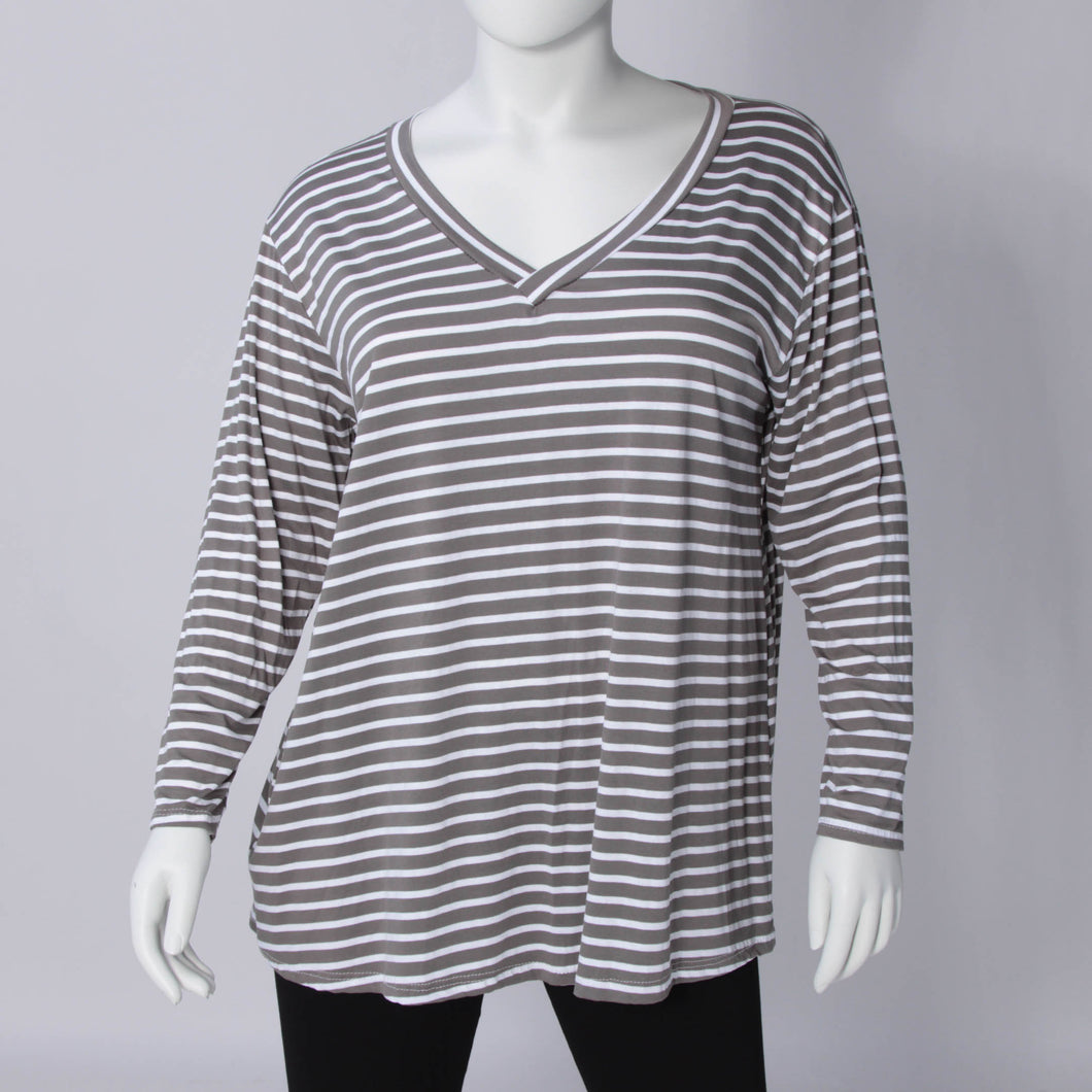 Basic Shirt mit Streifen