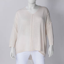 Lade das Bild in den Galerie-Viewer, Kurzer Sommerstrick Pullover mit cooler Raffung
