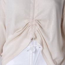 Lade das Bild in den Galerie-Viewer, Kurzer Sommerstrick Pullover mit cooler Raffung
