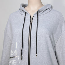 Lade das Bild in den Galerie-Viewer, Lange Sweatshirt Jacke I Am
